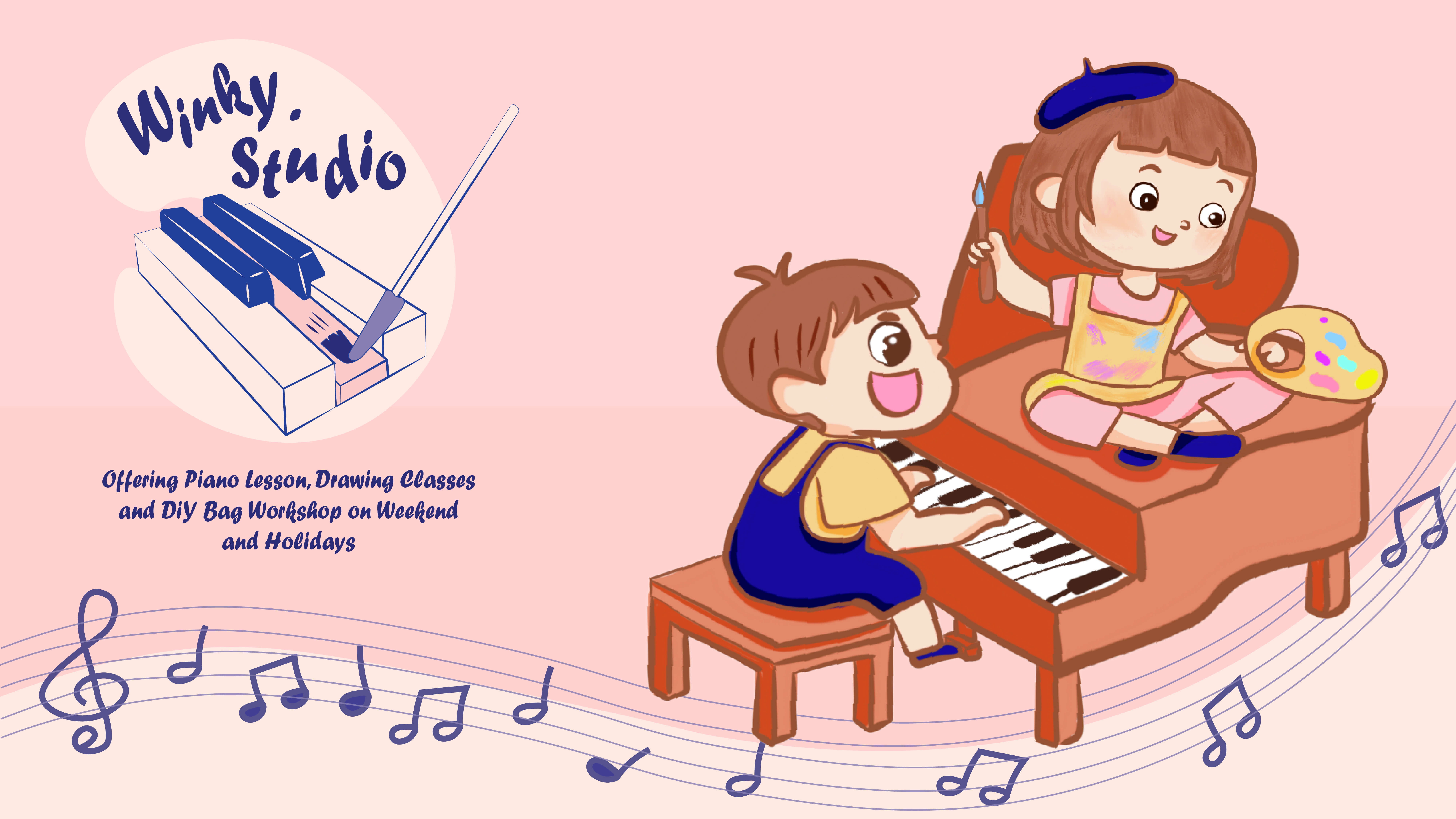 Winky.Studio - Piano Lessons, Drawing Classes and DIY Bag Workshop